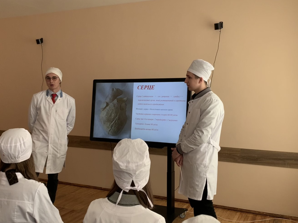 Засідання студентської наукової групи кафедри анатомії людини 19.04.2023