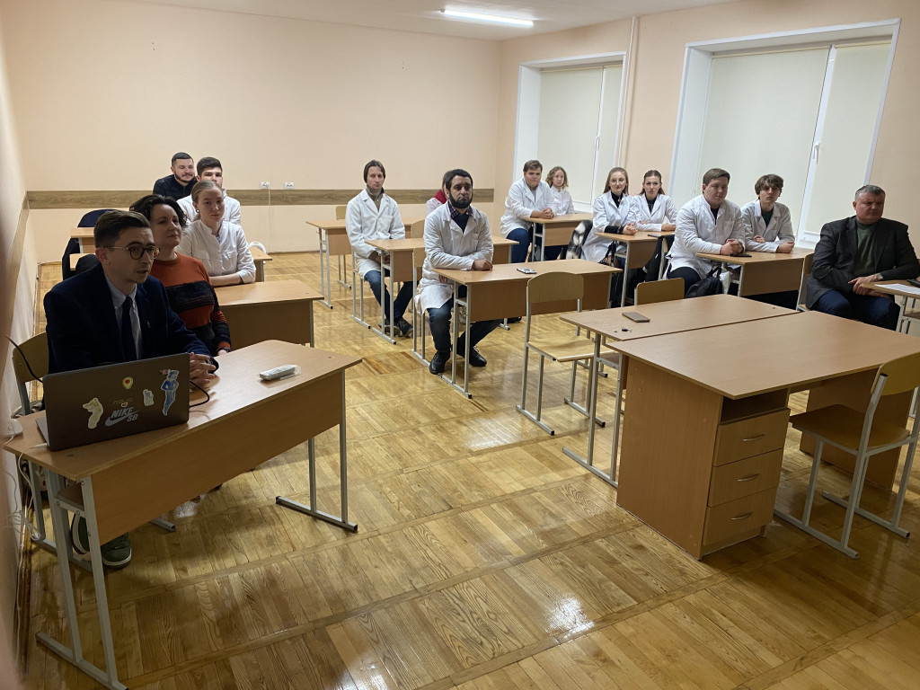 Засідання студентської наукової групи на кафедрі анатомії людини