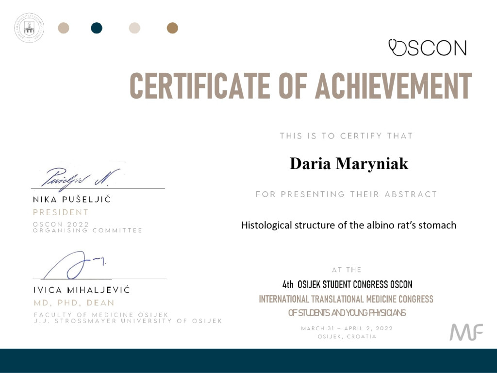 Osijek Student Congress (OSCON) - 2022. Mind & Matter