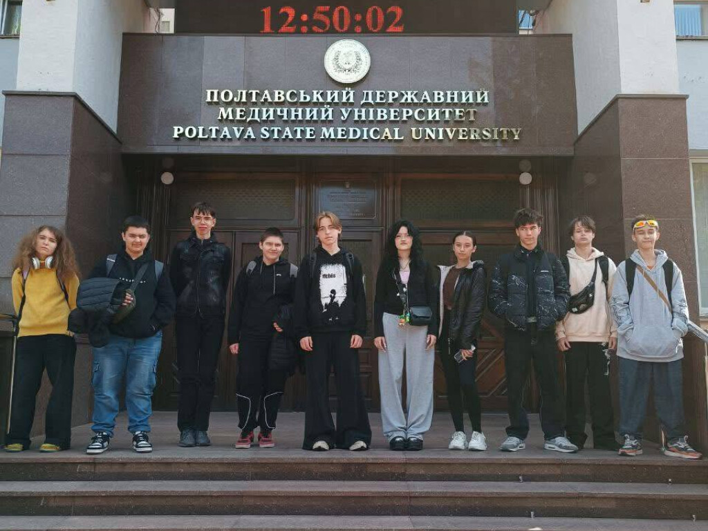 Учні 9 класу  Гімназії №12 Полтавської міської ради відвідали на екскурсії кафедру анатомії людини.