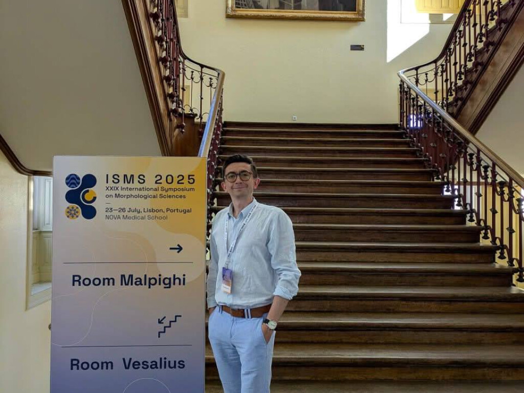 Успіх представника ПДМУ на XXIX Міжнародному симпозіумі з морфологічних наук у Лісабоні
