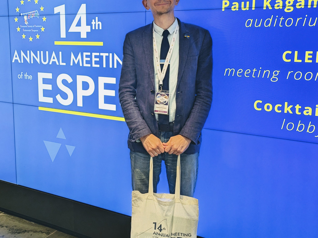 Активна участь аспіранта кафедри анатомії людини Полтавського державного медичного університету в 14-му щорічному конгресі Європейської асоціації дитячих ендоскопічних хірургів